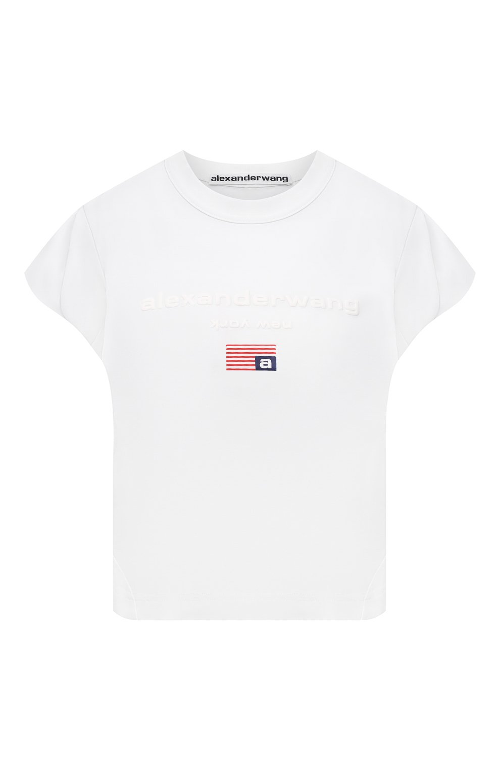 Хлопковая футболка ALEXANDER WANG белого цвета по цене 31950 руб., арт. 1CC3211495, фото 1 Хлопковая футболка ALEXANDER WANG, арт. 1CC3211495, фото 1