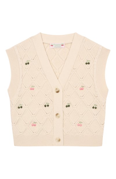 Жилет из шерсти и хлопка BONPOINT, арт. S06GCAK00014/4A-8A