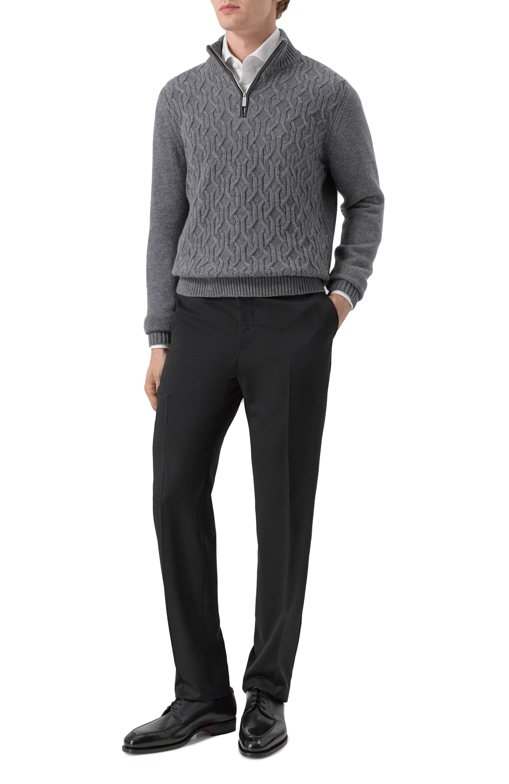 Свитер из шерсти и кашемира ANDREA CAMPAGNA, арт. WU26N0440-08A-FN026, фото 2