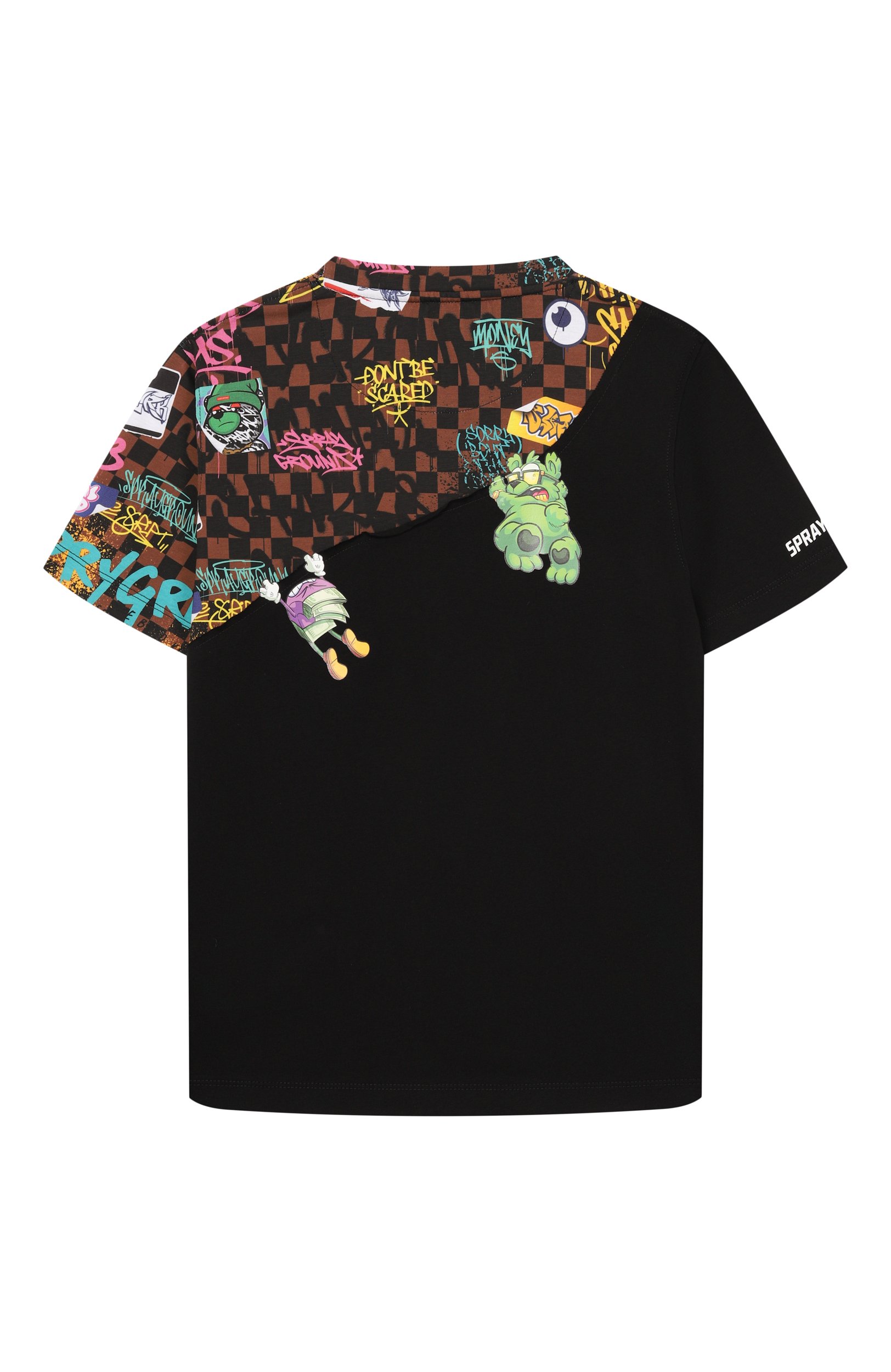 Хлопковая футболка SPRAYGROUND, арт. SPY1504/HANG IN THERE GRAFFITI REGULAR T-SHIRT, фото 2