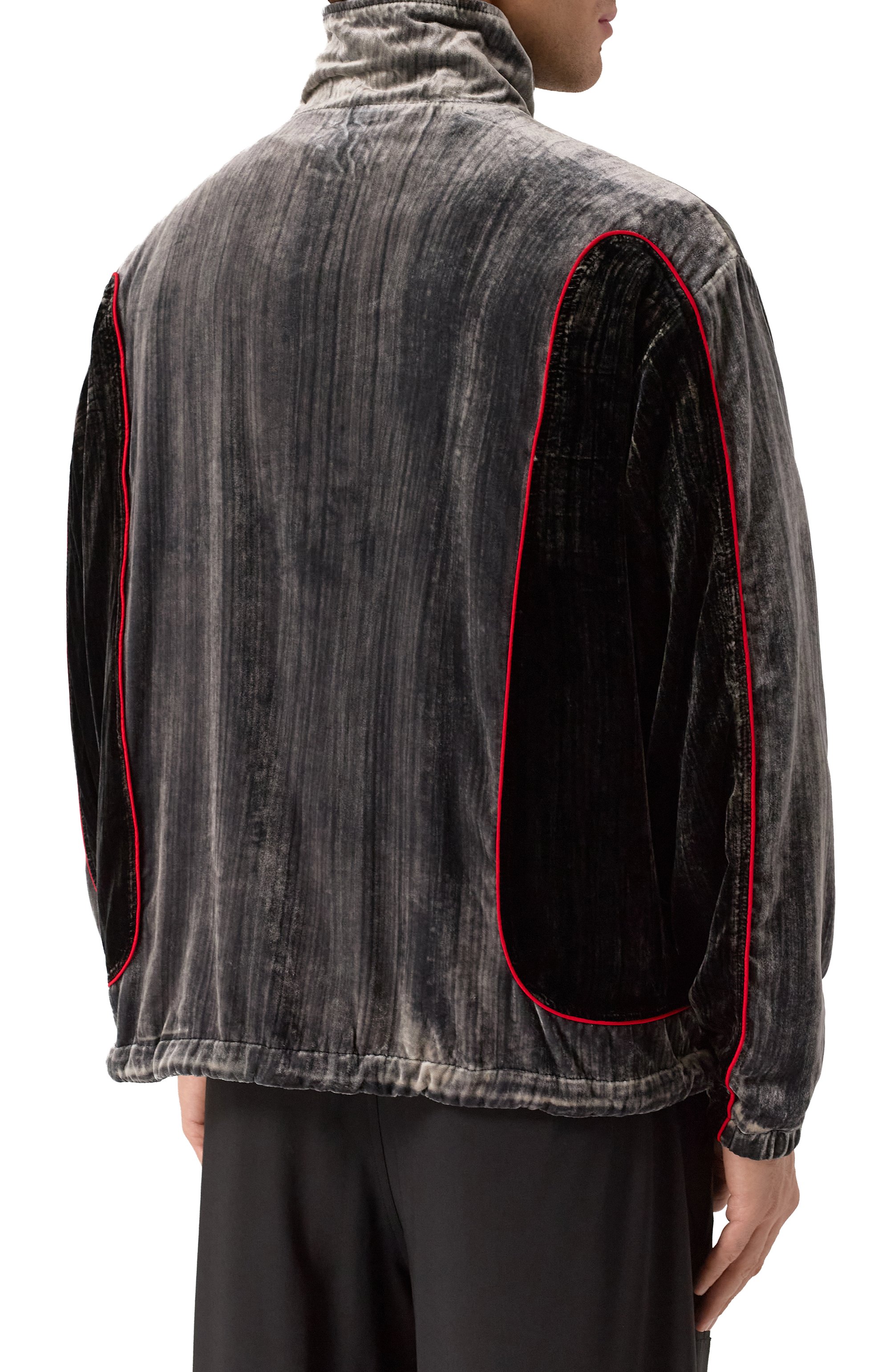 Бархатная толстовка DIESEL, арт. A18462/0AJFR, фото 4