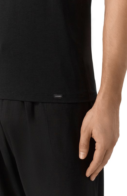 Футболка из лиоцелла и хлопка Hanro 073184 Чёрный  073184 Фото 5