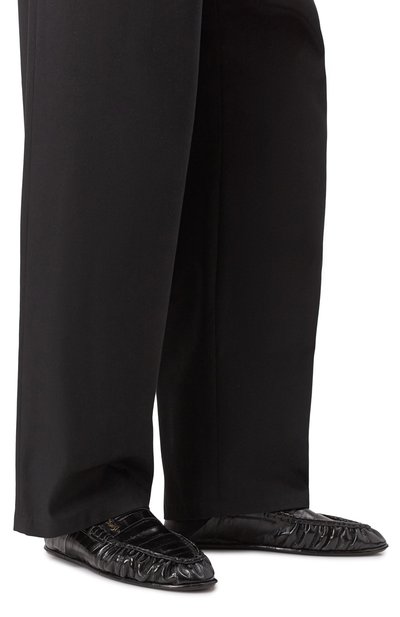 Кожаные лоферы SAINT LAURENT, арт. 818401/0WXAC, фото 3