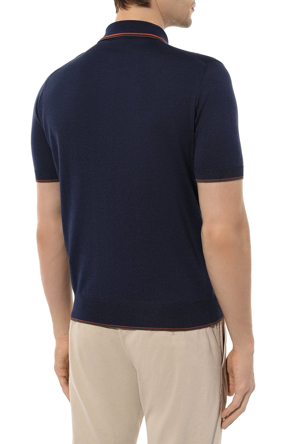 Поло из хлопка и шелка STEFANO RICCI, арт. K616321AZ2/F23234, фото 4