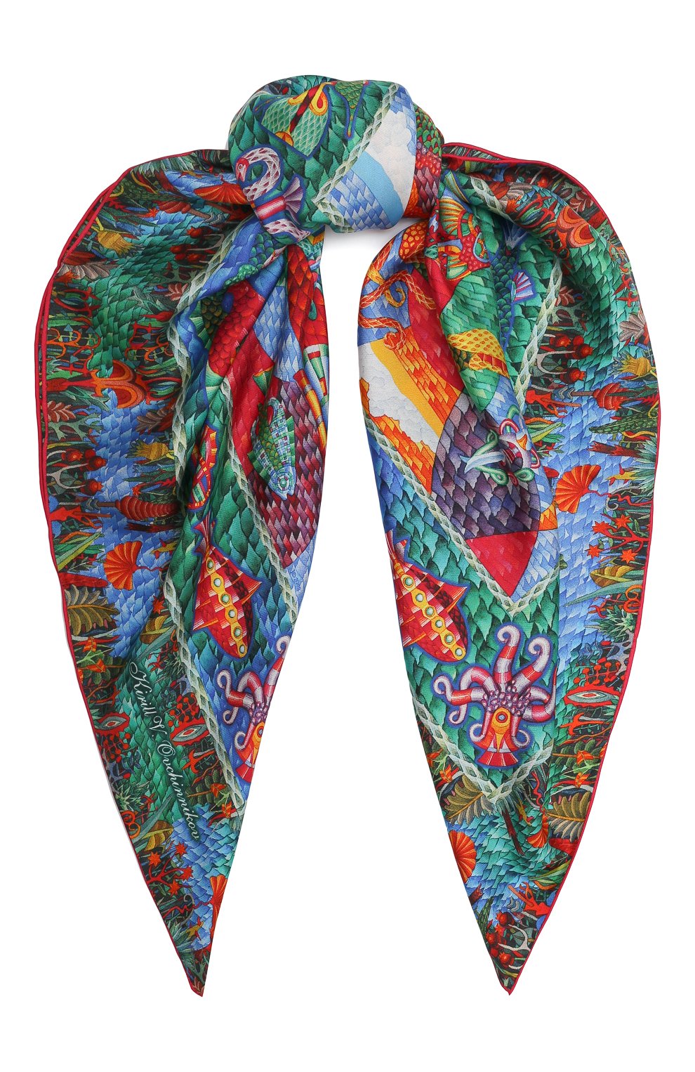 Шелковый платок ocean KIRILL OVCHINNIKOV, арт. 90\O, фото 1