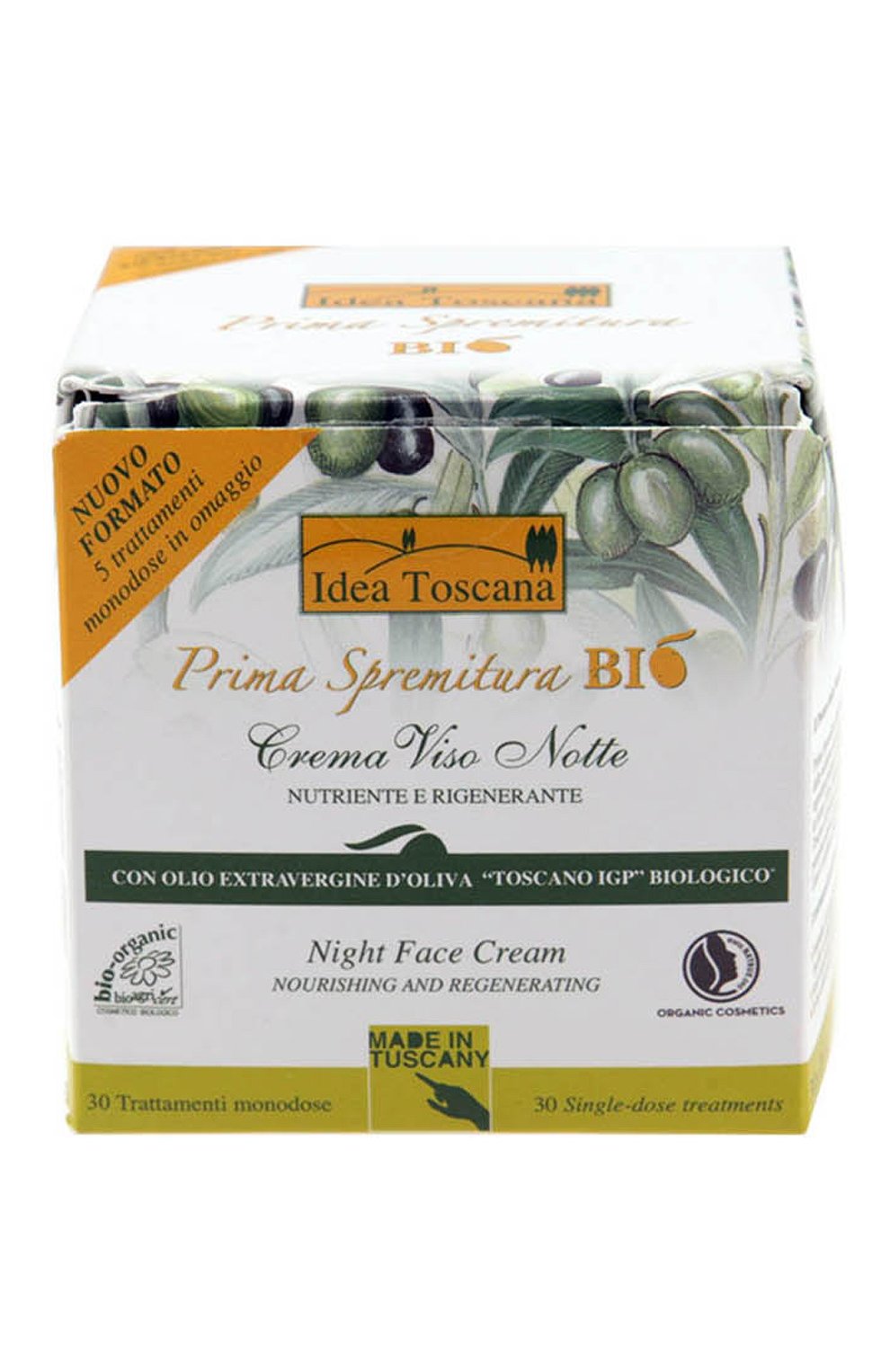 Ночной питательный крем для лица bio prima spremitura (30x2ml) IDEA TOSCANA, арт. 430122, фото 1