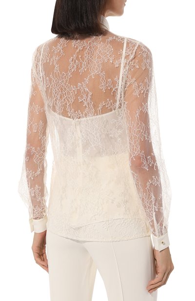 Блузка ELIE SAAB кремового цвета по цене 207000 руб., арт. 15235, фото 4 Блузка ELIE SAAB, арт. 15235, фото 4