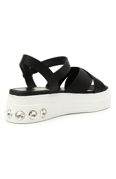 Текстильные сандалии MIU MIU, арт. 5X996C/71L, фото 4