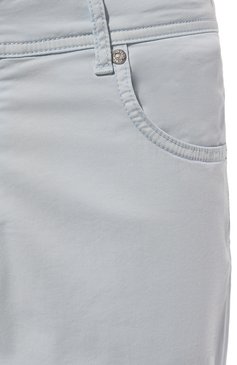 Мужские хлопковые брюки KITON светло-голубого цвета, арт. UPNJSK0606D | Фото 5 (Материал сплава: Проставлено; Материал внешний: Хлопок; Драгоценные камни: Проставлено; Длина (брюки, джинсы): Стандартные; Случай: Повседневный; Стили: Кэжуэл)