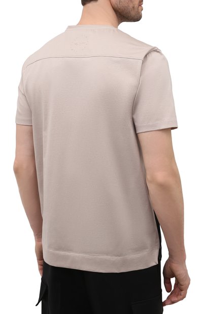 Хлопковая футболка LIMITATO бежевого цвета по цене 23350 руб., арт. BULLITT/T-SHIRT, фото 4 Хлопковая футболка LIMITATO, арт. BULLITT/T-SHIRT, фото 4