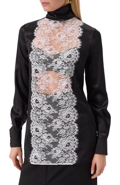 Топ из шелка и вискозы DOLCE & GABBANA, арт. F7AK0T/FU1AU, фото 3