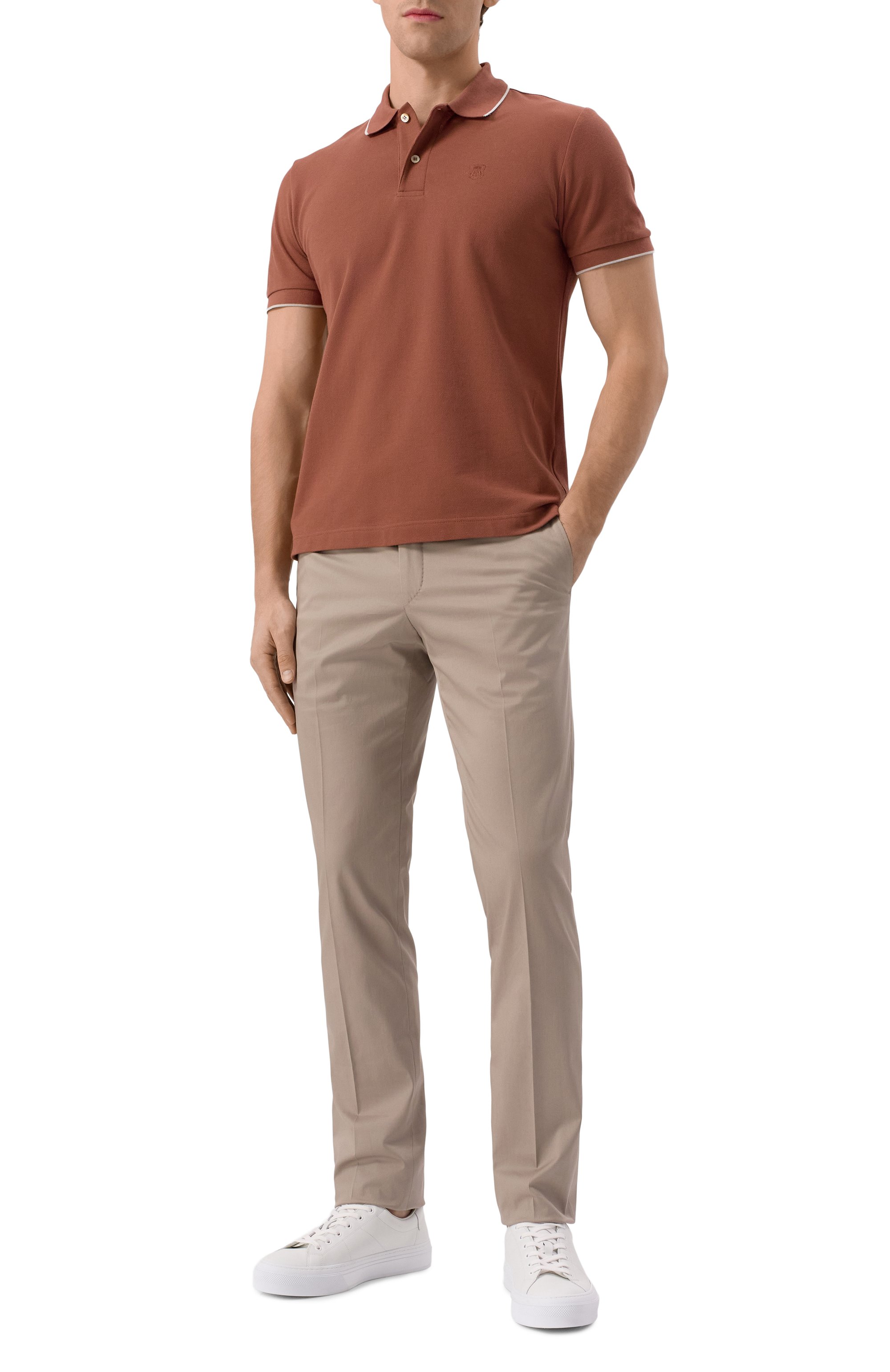 Хлопковое поло CORNELIANI, арт. 25G573-2525043, фото 2