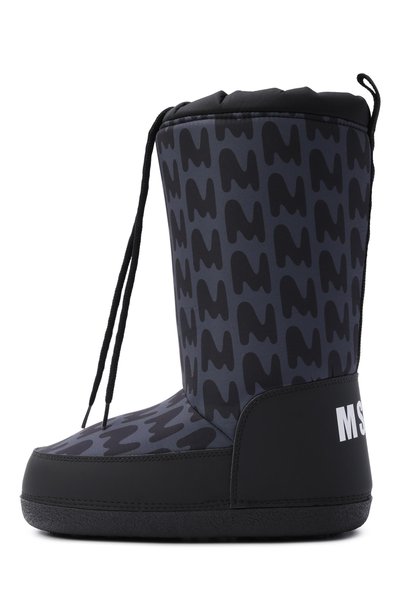 Утепленные сапоги MSGM KIDS темно-серого цвета по цене 23450 руб., арт. 84027/VAR3, фото 2 Утепленные сапоги MSGM KIDS, арт. 84027/VAR3, фото 2