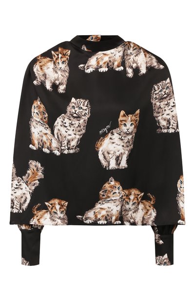 Блузка с принтом MSGM, арт. 2741MDM05C 195663, фото 1