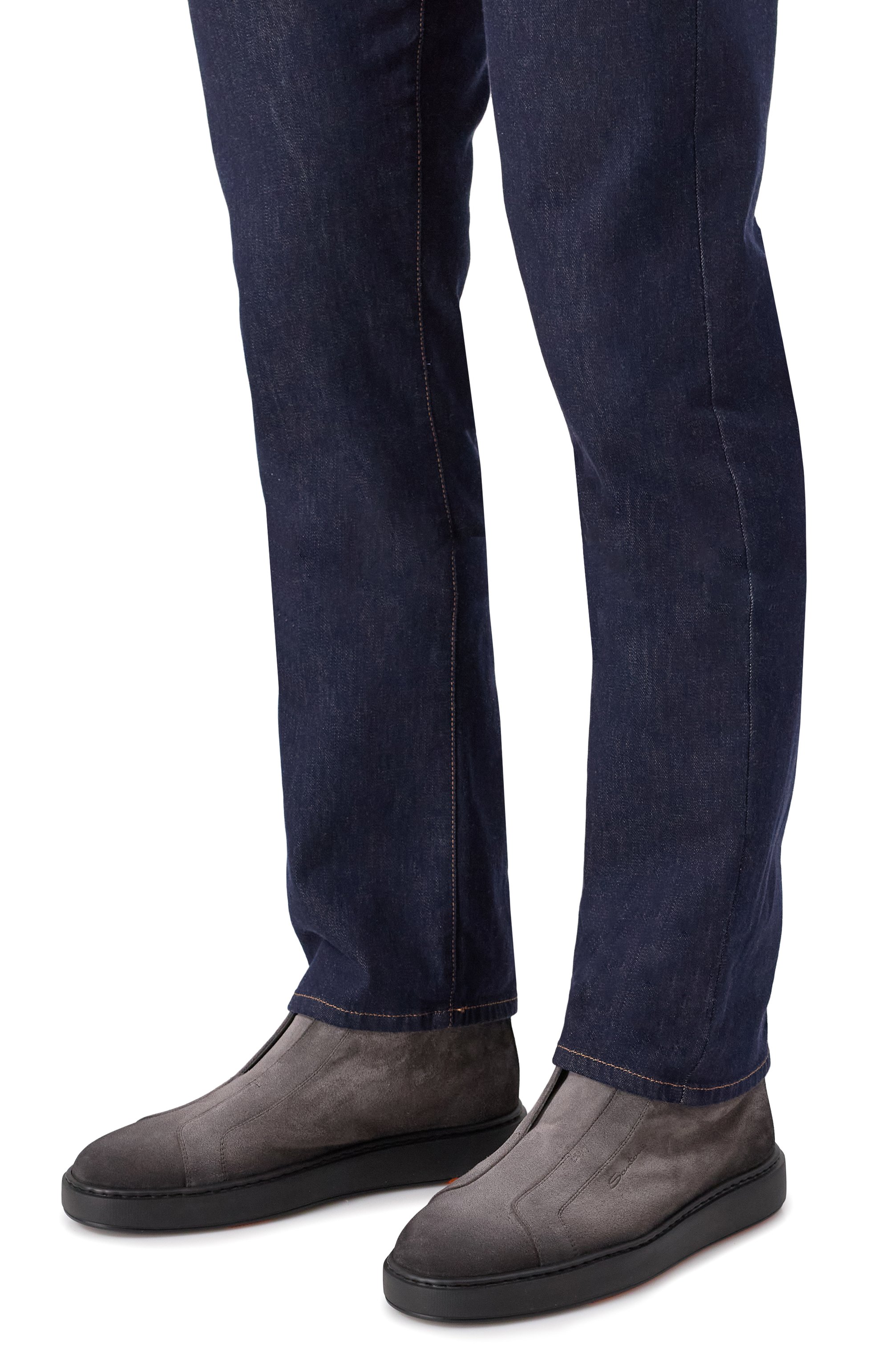 Замшевые кеды cleanic SANTONI, арт. MBCG22105NEATGEL, фото 3