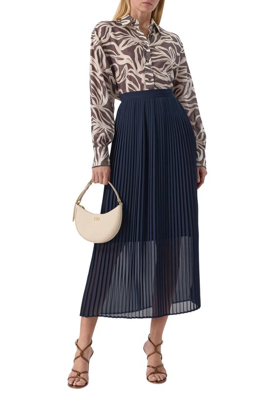 Плиссированная юбка MVST WS61-622MU/SILK Синий  WS61-622MU/SILK Фото 2