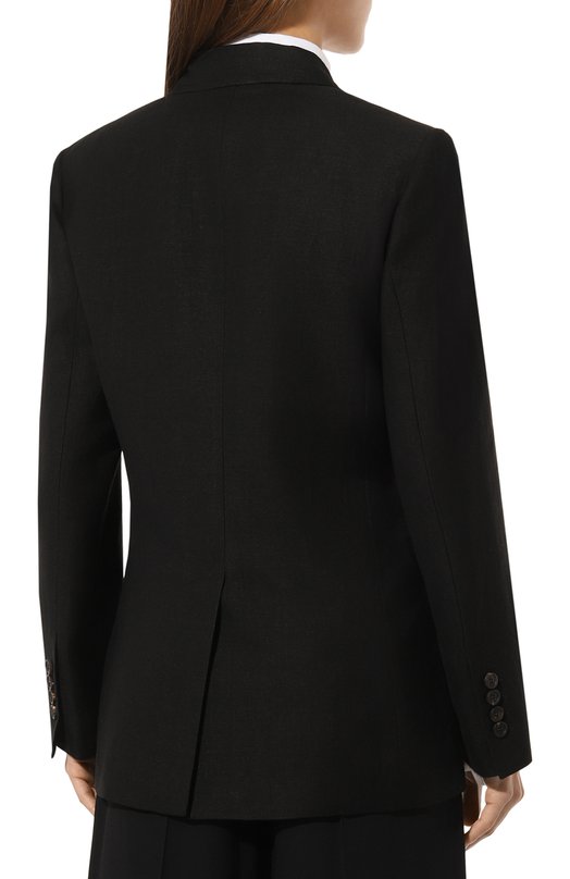 Жакет из вискозы и льна Brunello Cucinelli MH1262215 Чёрный  MH1262215 Фото 4