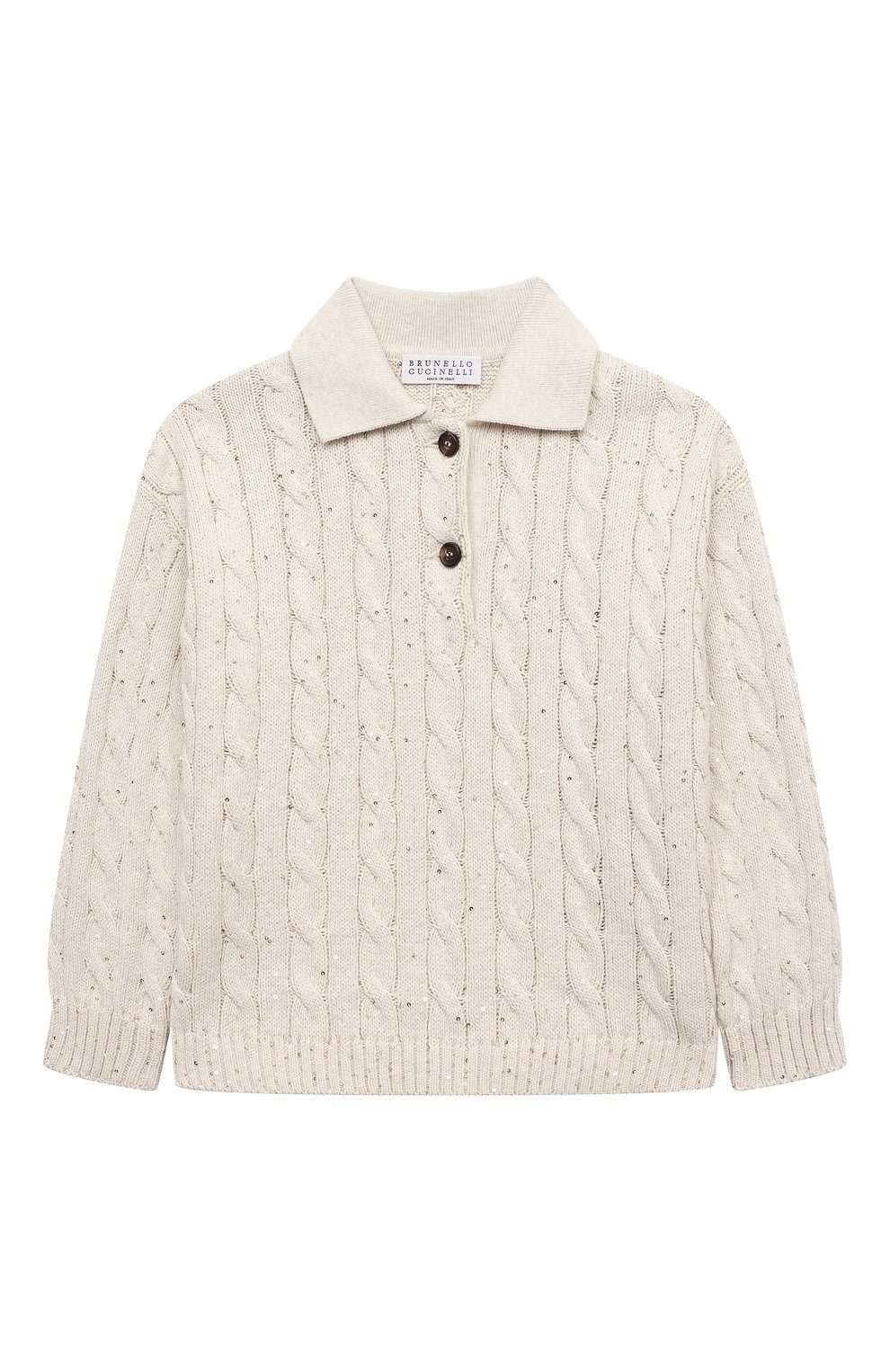 Хлопковый пуловер BRUNELLO CUCINELLI, арт. BDVM75905A, фото 1