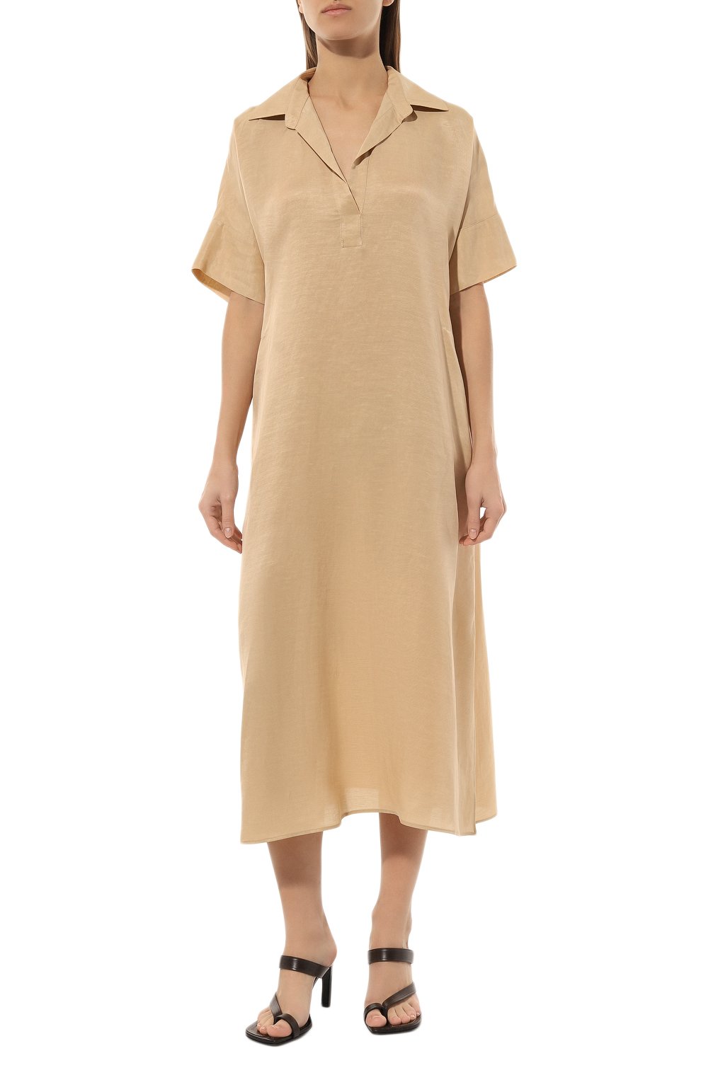 Платье из вискозы и льна ANTONELLI FIRENZE, арт. L6579/922, фото 3