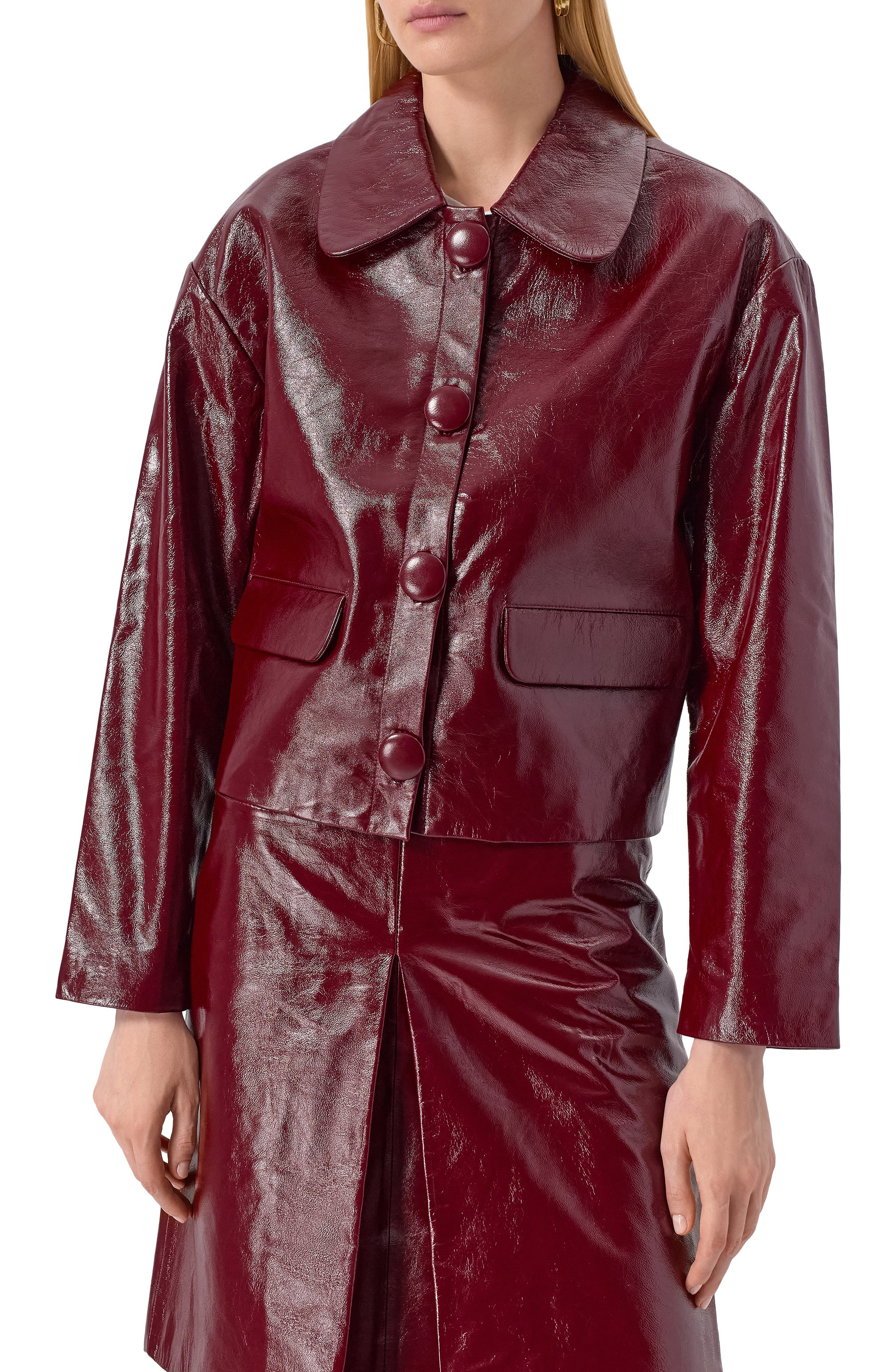 Кожаная куртка SELF-PORTRAIT, арт. PF25091JBU, фото 3