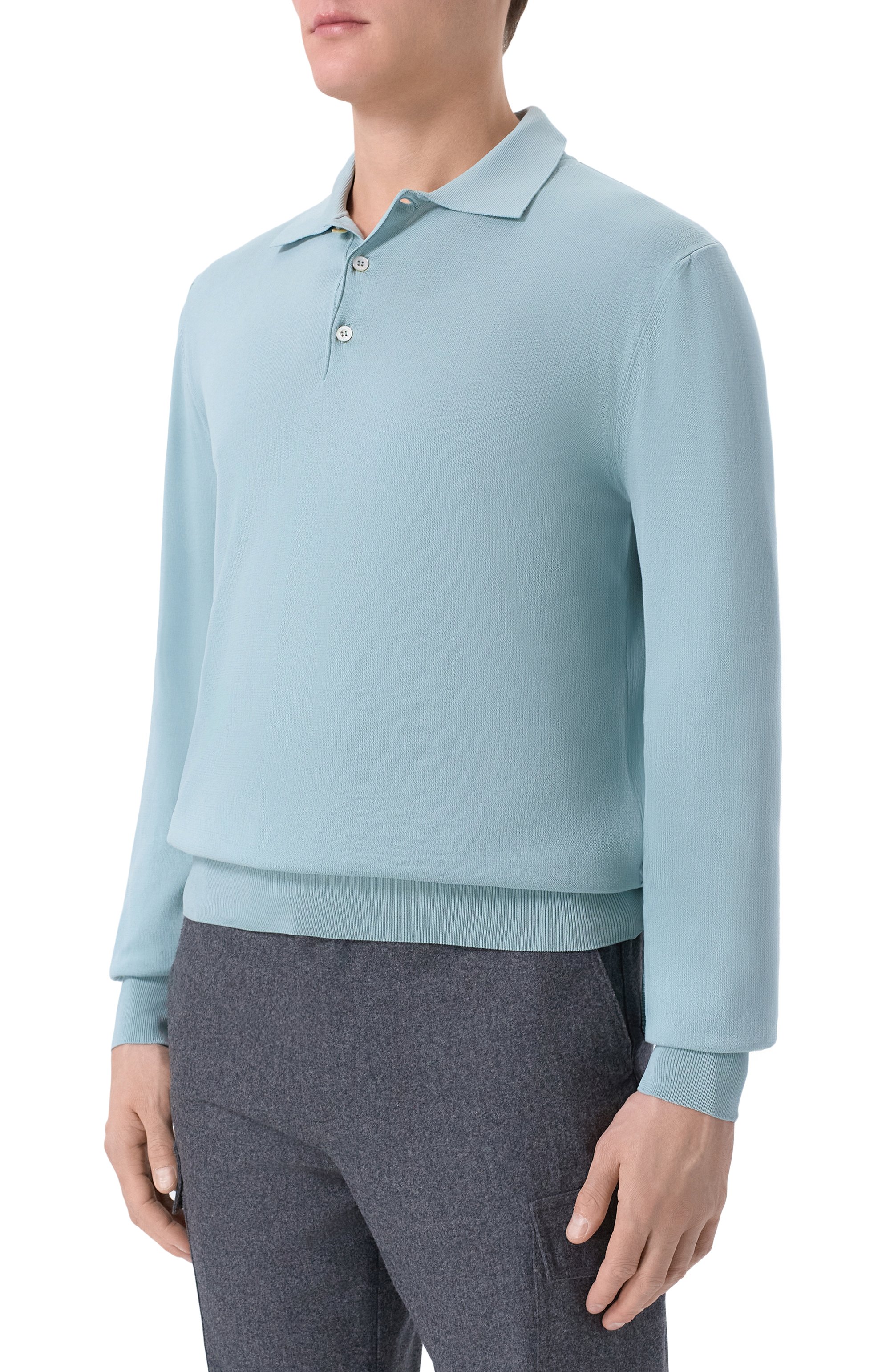 Хлопковое поло CANALI, арт. C0017/MK02459, фото 3