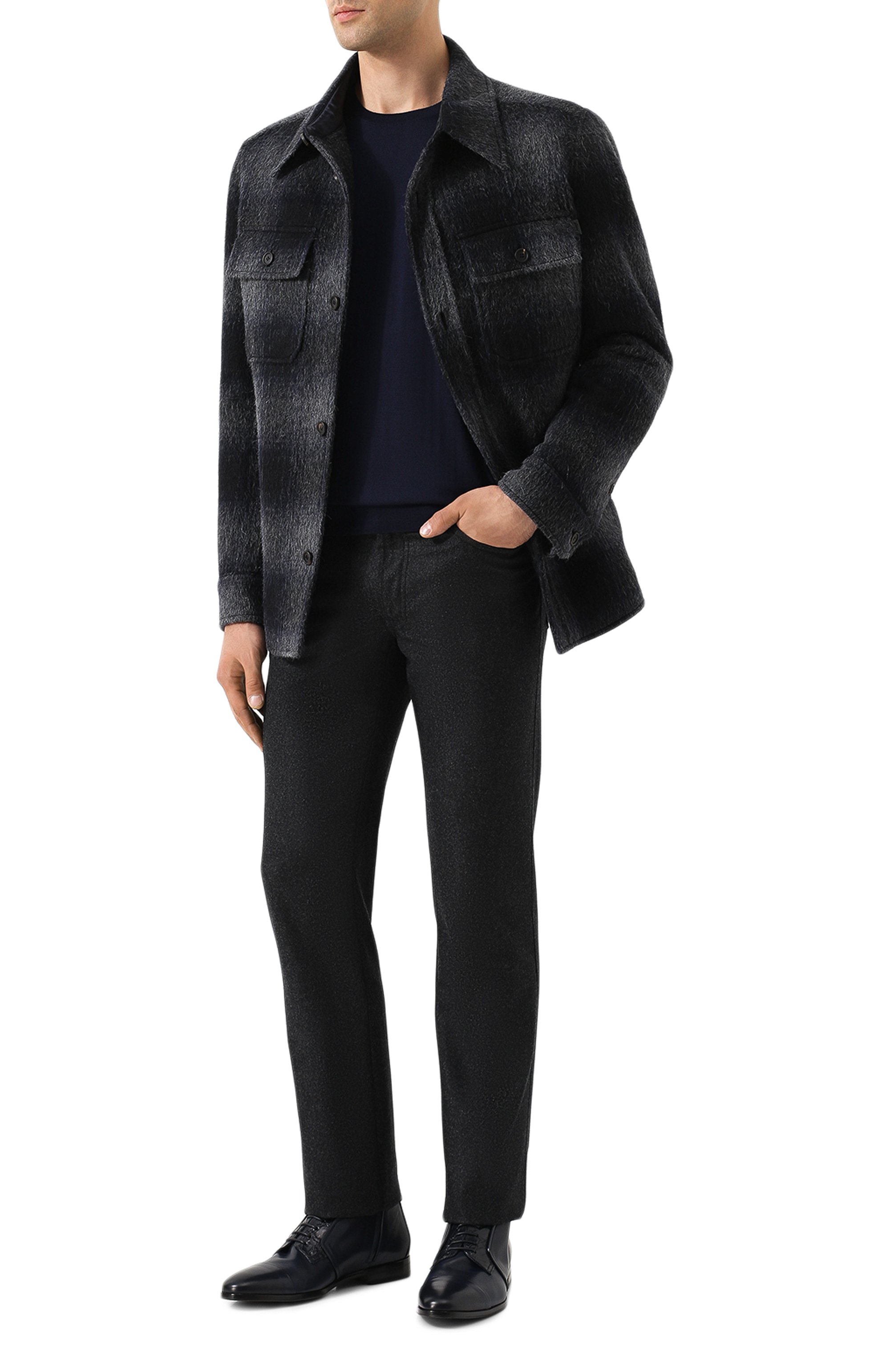 Кожаные ботинки с отделкой из кожи каймана ZILLI, арт. B021/003/CCR0, фото 2