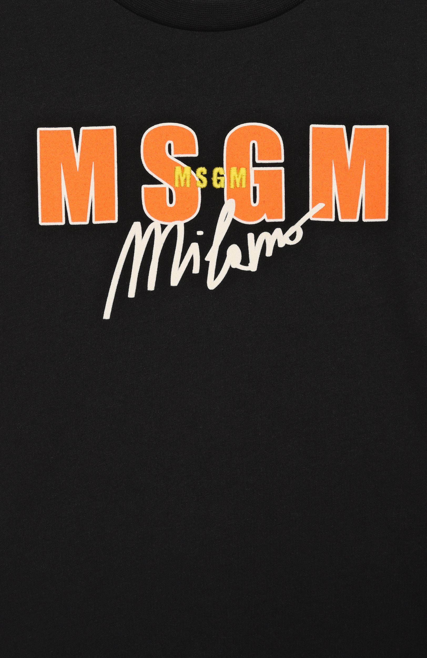 Хлопковая футболка MSGM KIDS, арт. F6MSJBTH282, фото 3