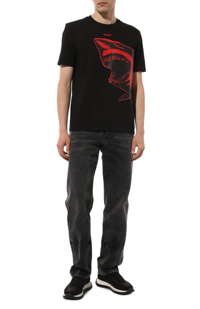 Хлопковая футболка HUGO, арт. 50493058, фото 2