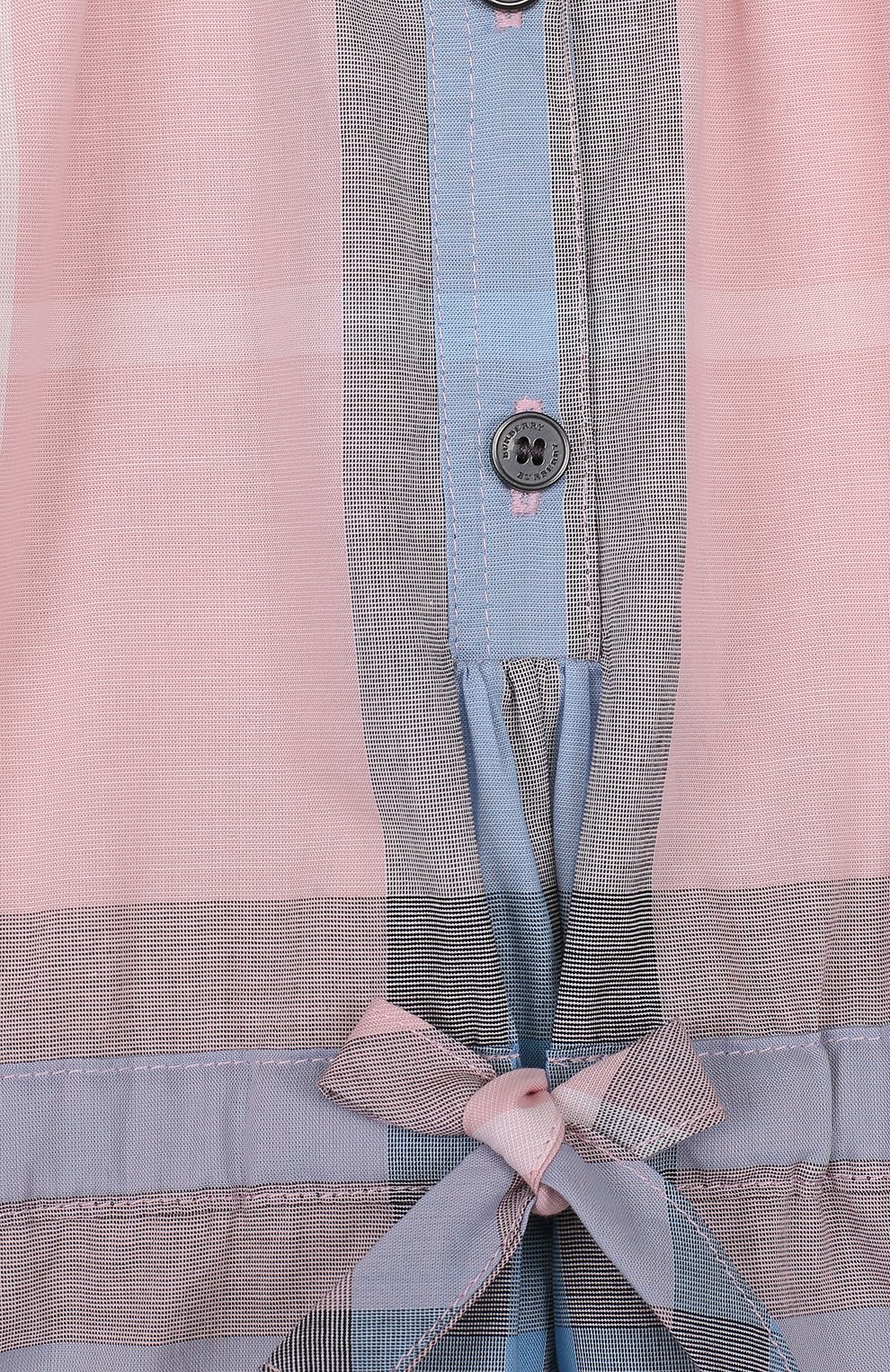 Хлопковое мини-платье с принтом на кулиске BURBERRY, арт. 4066846, фото 3