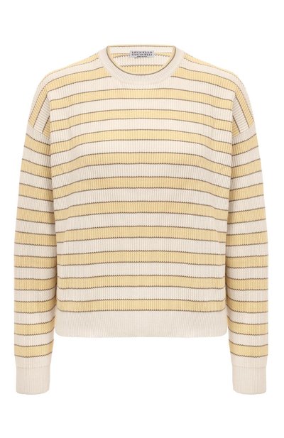 Женский хлопковый пуловер BRUNELLO CUCINELLI, арт. M1919B1331