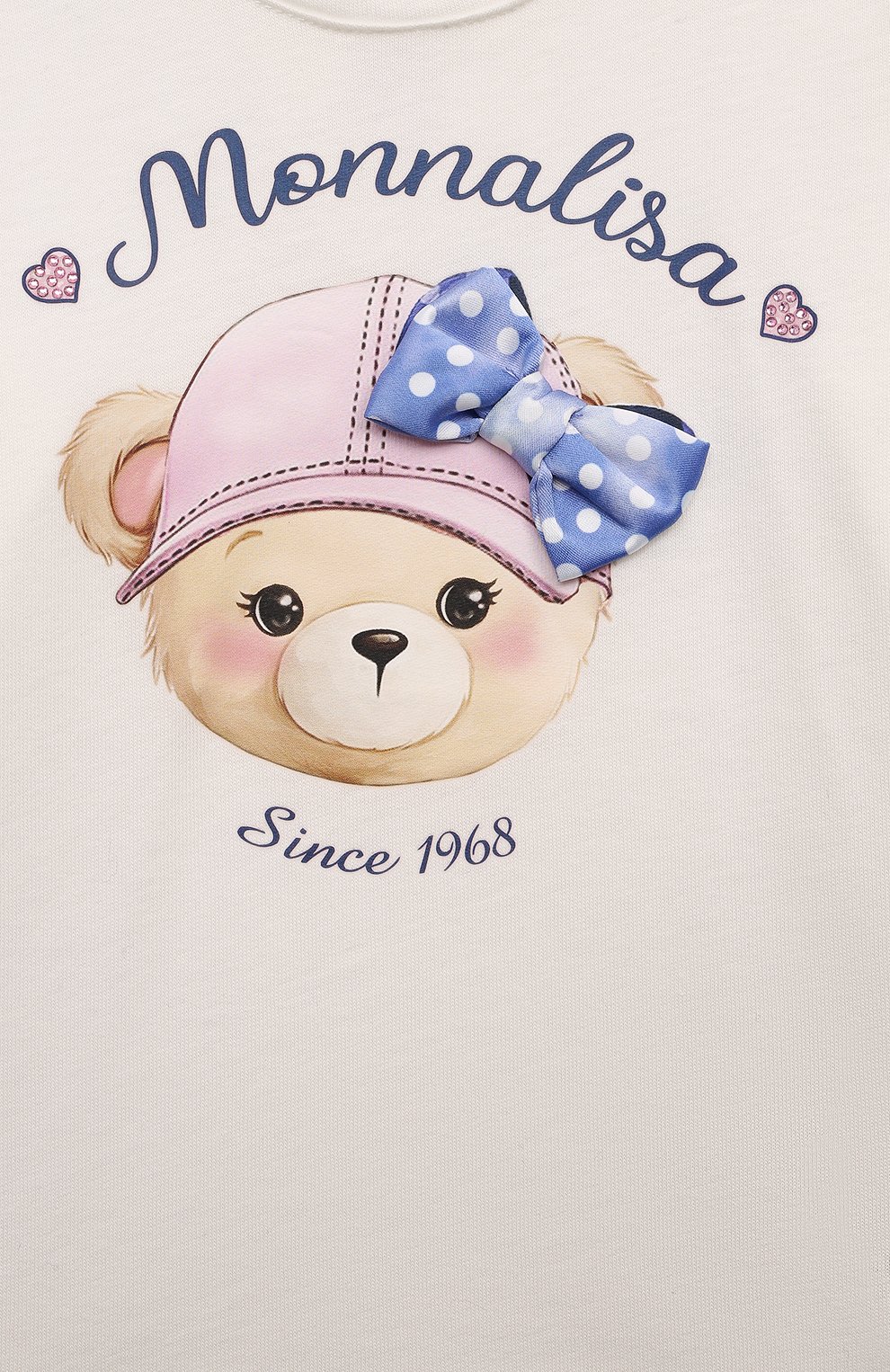 Хлопковый лонгслив MONNALISA, арт. 39D612, фото 3