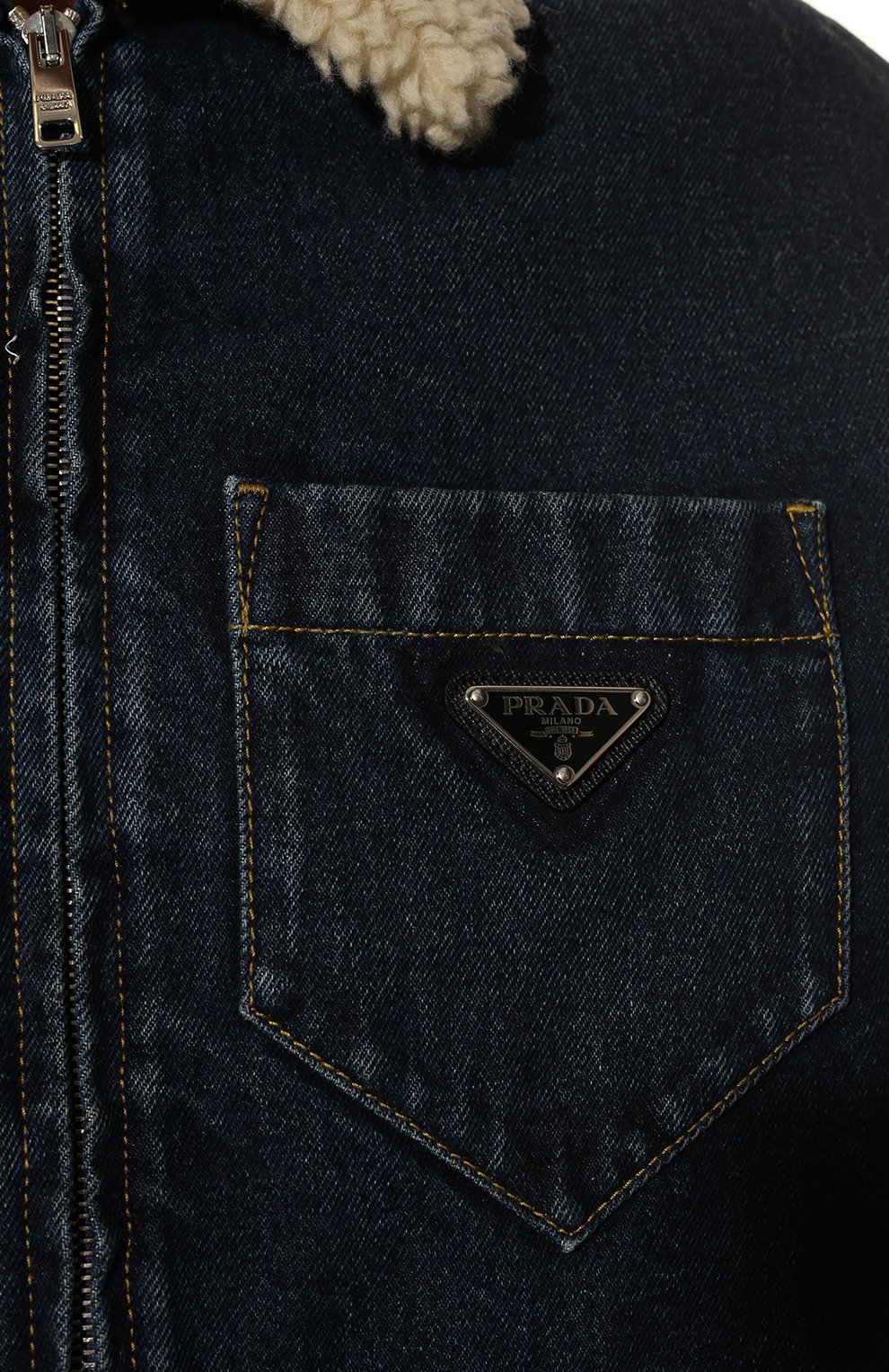 Джинсовая куртка PRADA, арт. GFB289-10UJ-F0008-212, фото 5