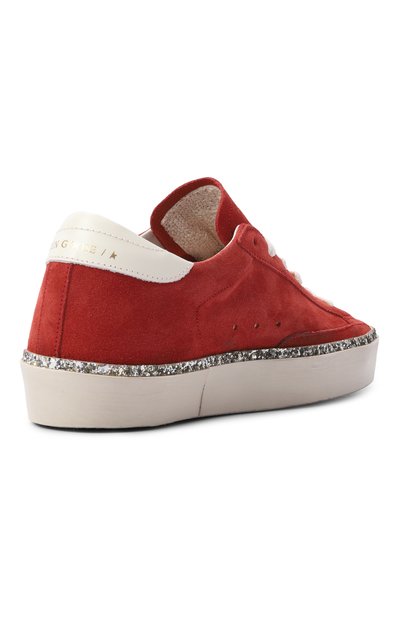 Замшевые кеды hi star GOLDEN GOOSE DELUXE BRAND красного цвета по цене 74600 руб., арт. GWF00118.F008682, фото 5 Замшевые кеды hi star GOLDEN GOOSE DELUXE BRAND, арт. GWF00118.F008682, фото 5