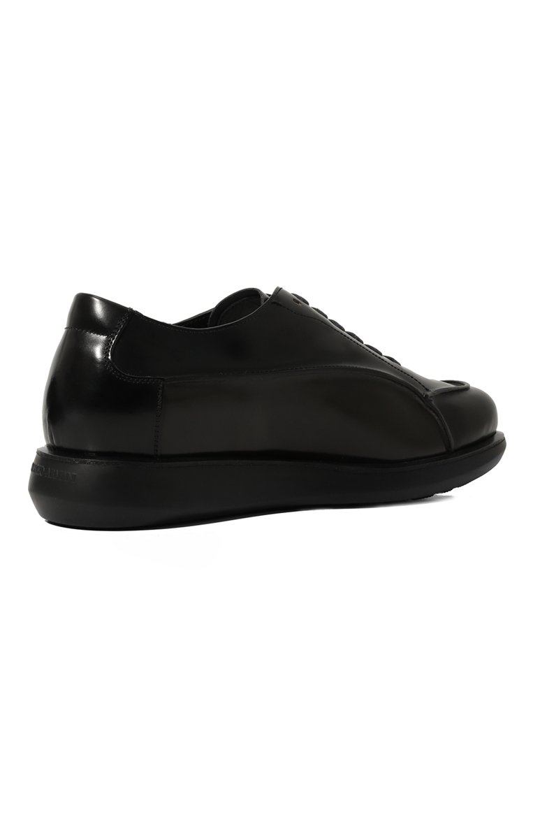 Мужские кожаные кроссовки GIORGIO ARMANI черного цвета, арт. X2C526/XF294 | Фото 5 (Подошва: Массивная; Материал внутренний: Натуральная кожа; Стили: Классический; Материал утеплителя: Без утеплителя; Материал внешний: Натуральная кожа; Кросс-КТ: Низкие)