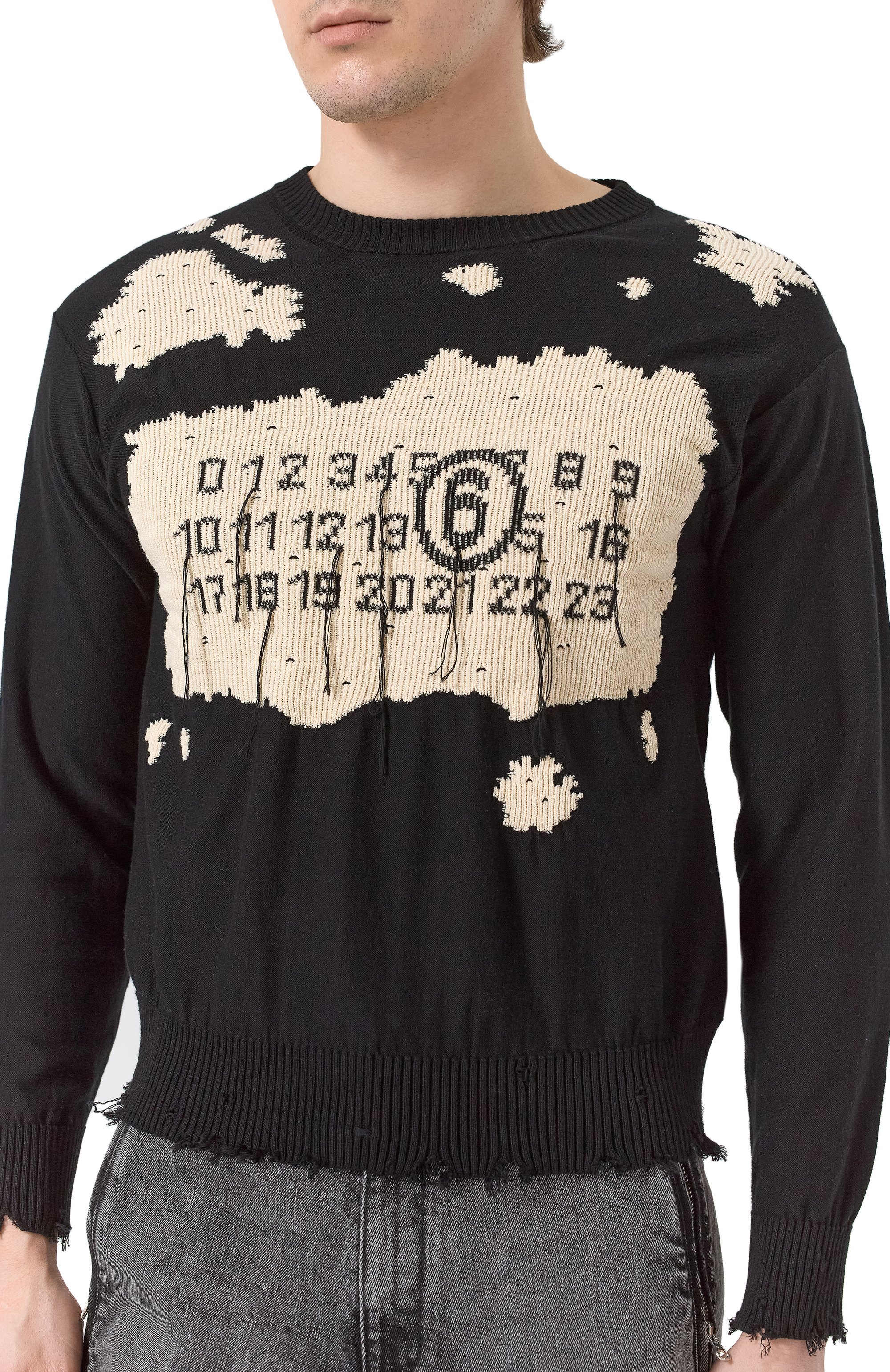 Хлопковый свитер MM6, арт. SH0HL0020/M13081, фото 5