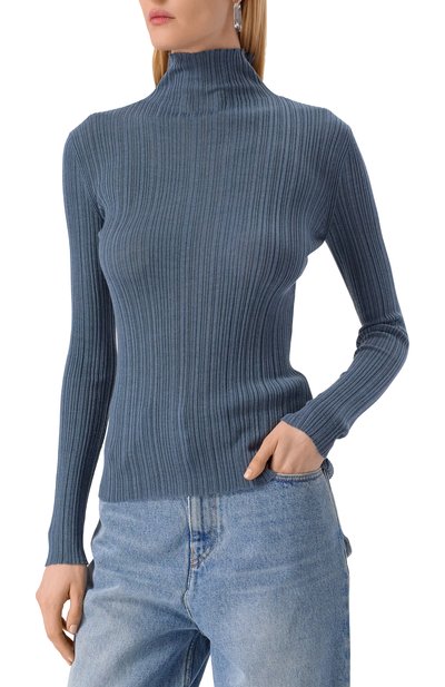 Водолазка из кашемира и шерсти AGNONA темно-зеленого цвета по цене 159500 руб., арт. K202038E/7V180NE, фото 3 Водолазка из кашемира и шерсти AGNONA, арт. K202038E/7V180NE, фото 3