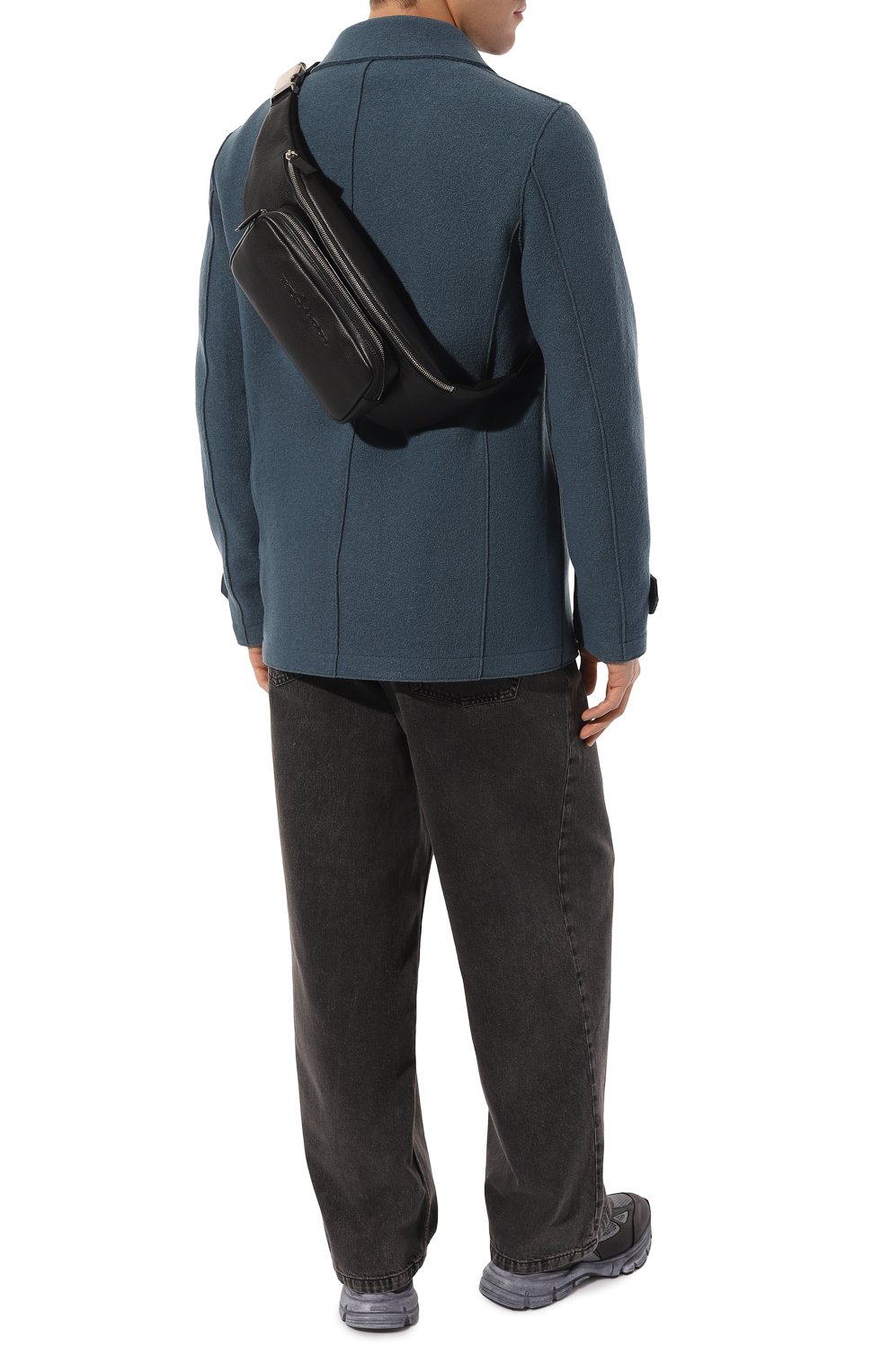 Кожаная поясная сумка KITON, арт. UBCR0SSN00967, фото 7