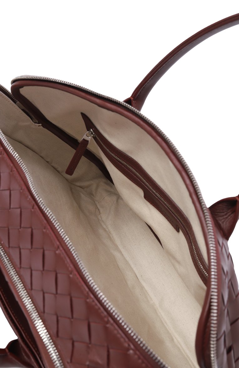 Мужская портфель getaway large BOTTEGA VENETA бордового цвета, арт. 766361/V2HL1 | Фото 5 (Ремень/цепочка: На ремешке; Размер: large; Материал: Натуральная кожа; Сумки-технические: Портфели)