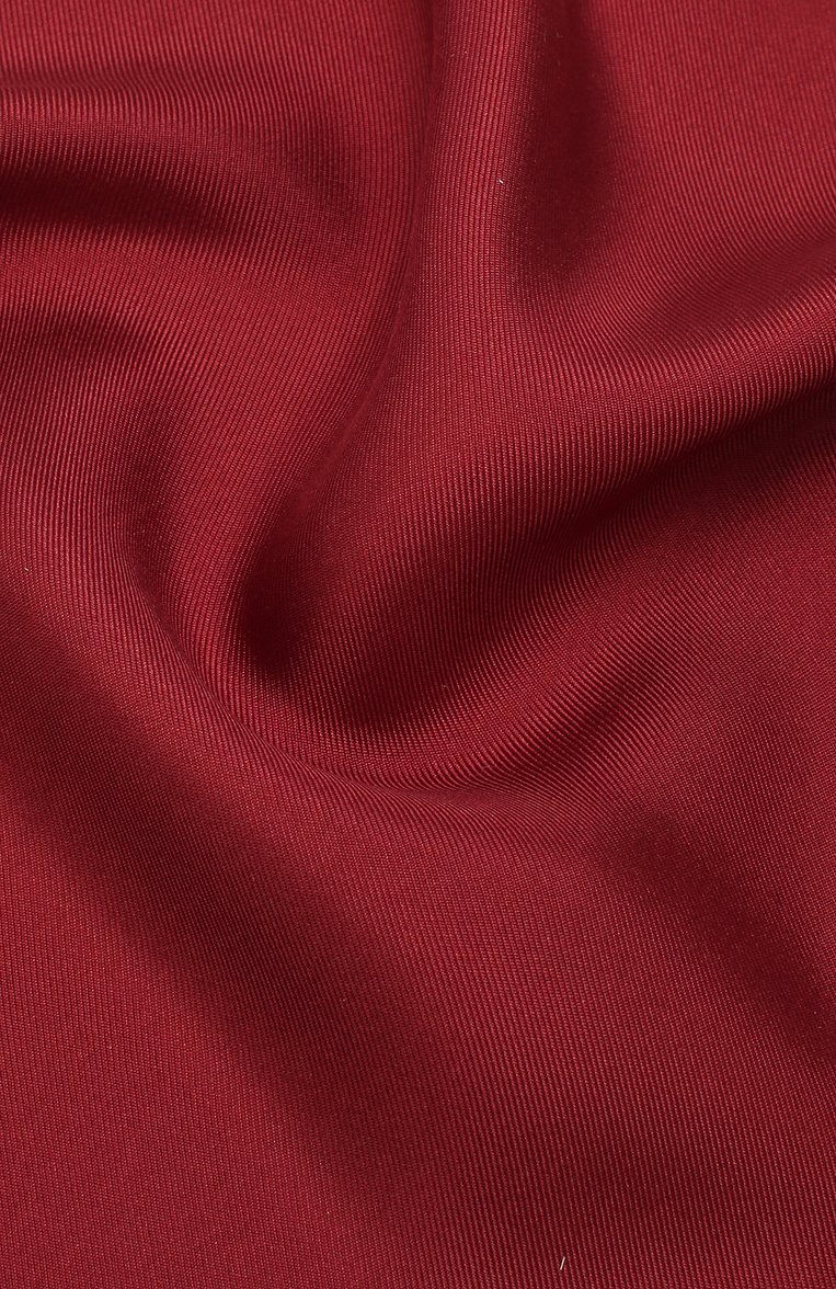 Мужской шелковый платок LANVIN бордового цвета, арт. 5738/HANDKERCHIEF | Фото 2 (Материал: Текстиль, Шелк; Принт: Без принта; Стили: Классический; Нос: Не проставлено)