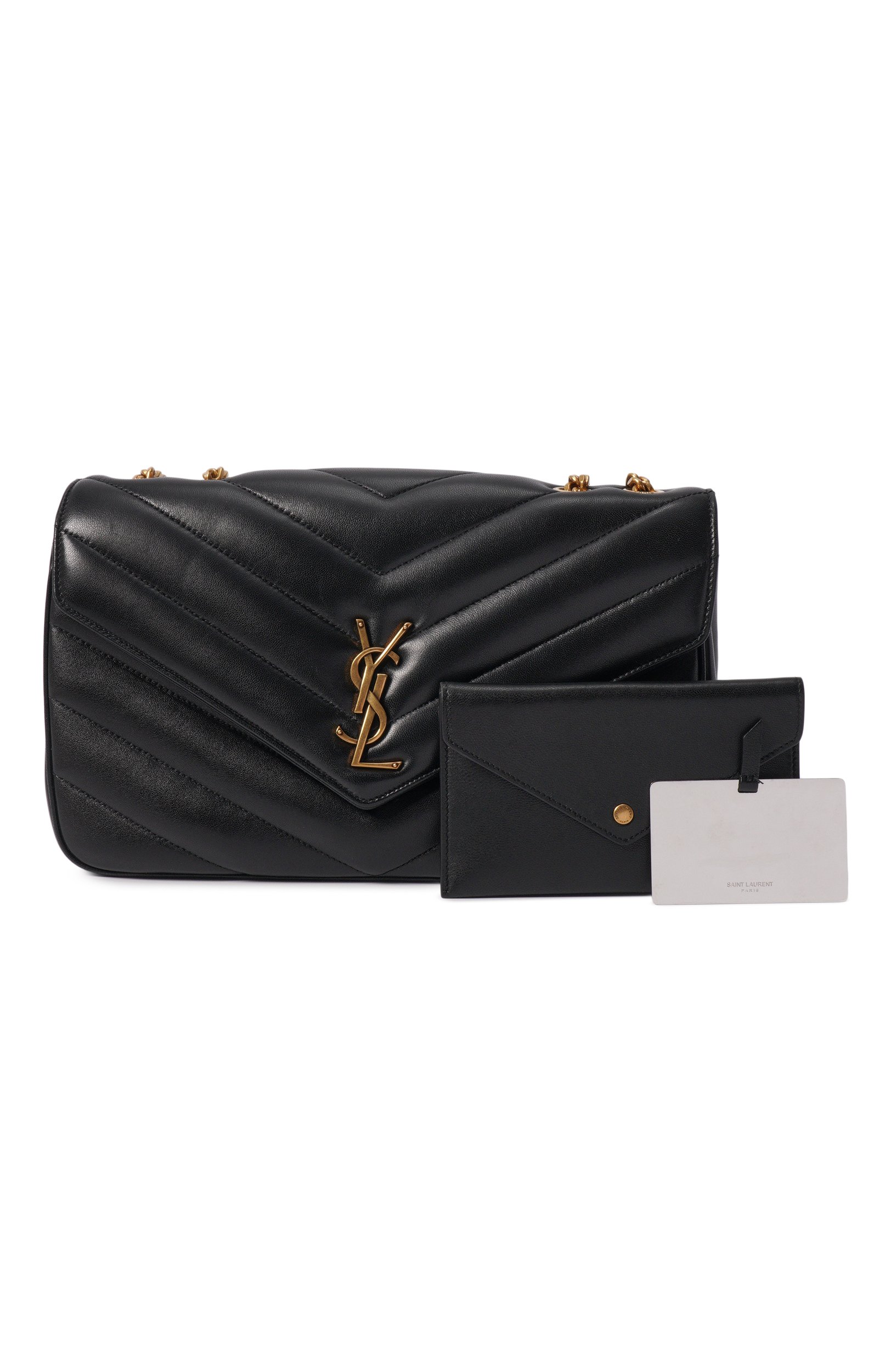 Сумка loulou medium SAINT LAURENT черного цвета по цене 399500 руб., арт. 801439/AAEAX, фото 7 Сумка loulou medium SAINT LAURENT, арт. 801439/AAEAX, фото 7