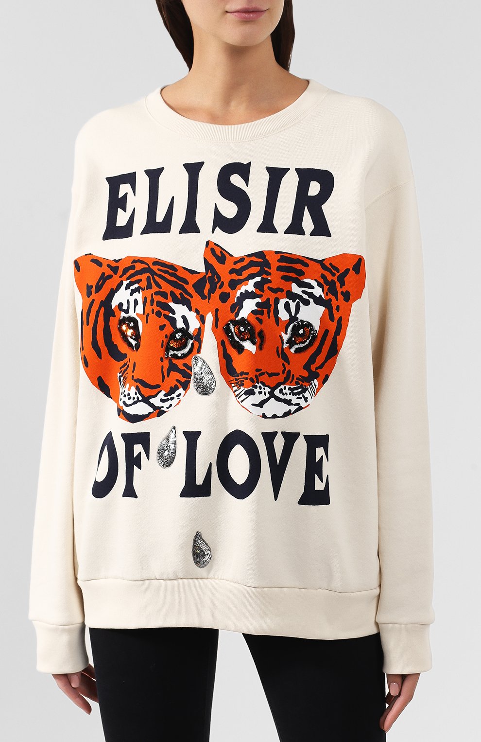 Хлопковый свитшот GUCCI, арт. 469250/XJBI5, фото 3