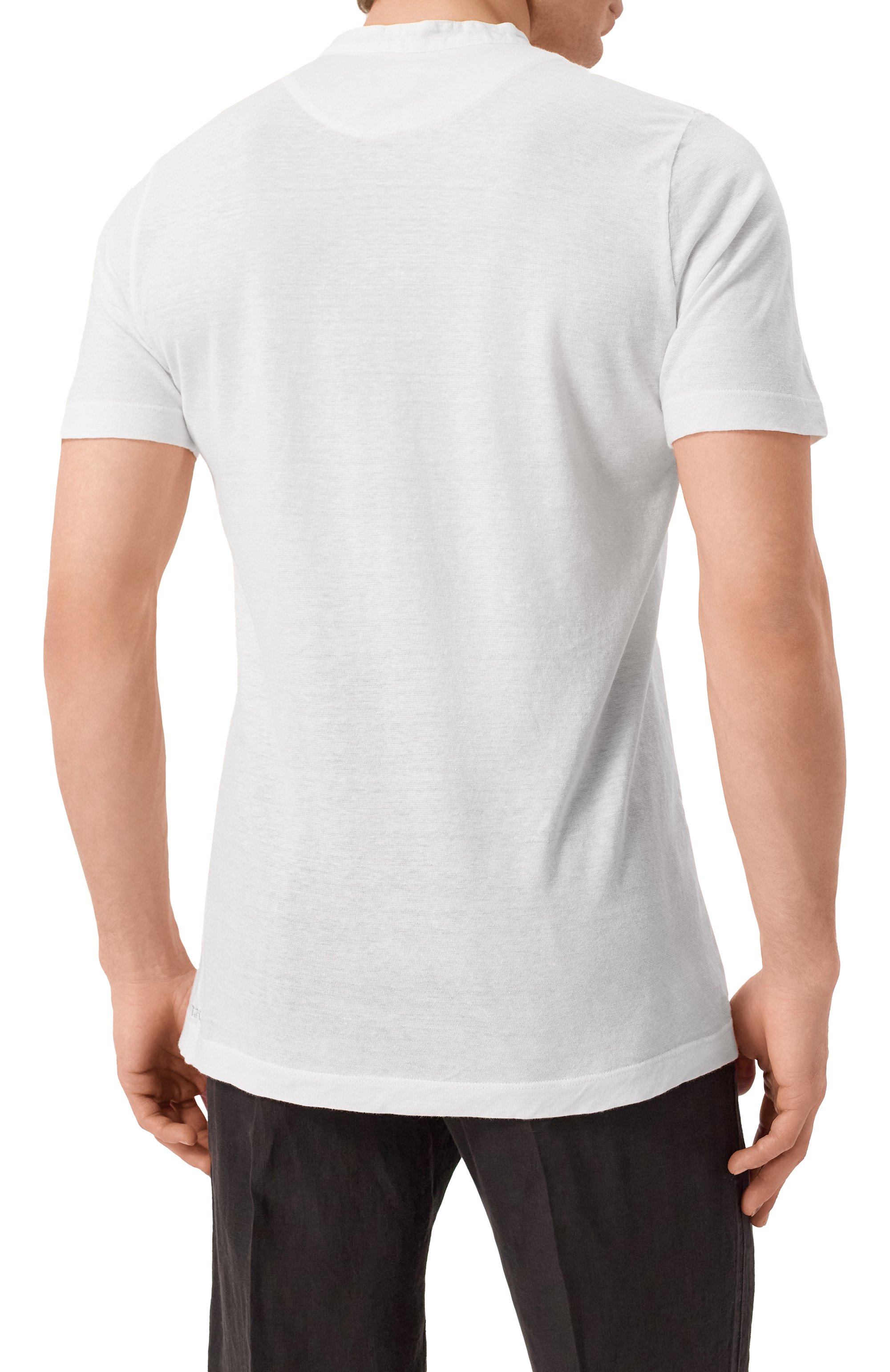 Футболка-хенли изо льна и хлопка 120% LINO, арт. 32ALIM79AC/G308/S01, фото 4