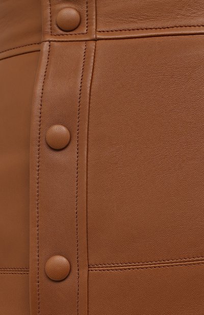 Кожаная юбка SAINT LAURENT, арт. 624536/Y50A2, фото 5