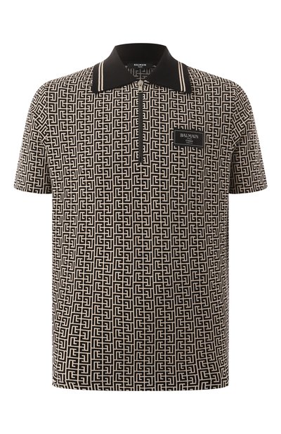 Мужская хлопковое поло BALMAIN, арт. EH1GC027/BC90