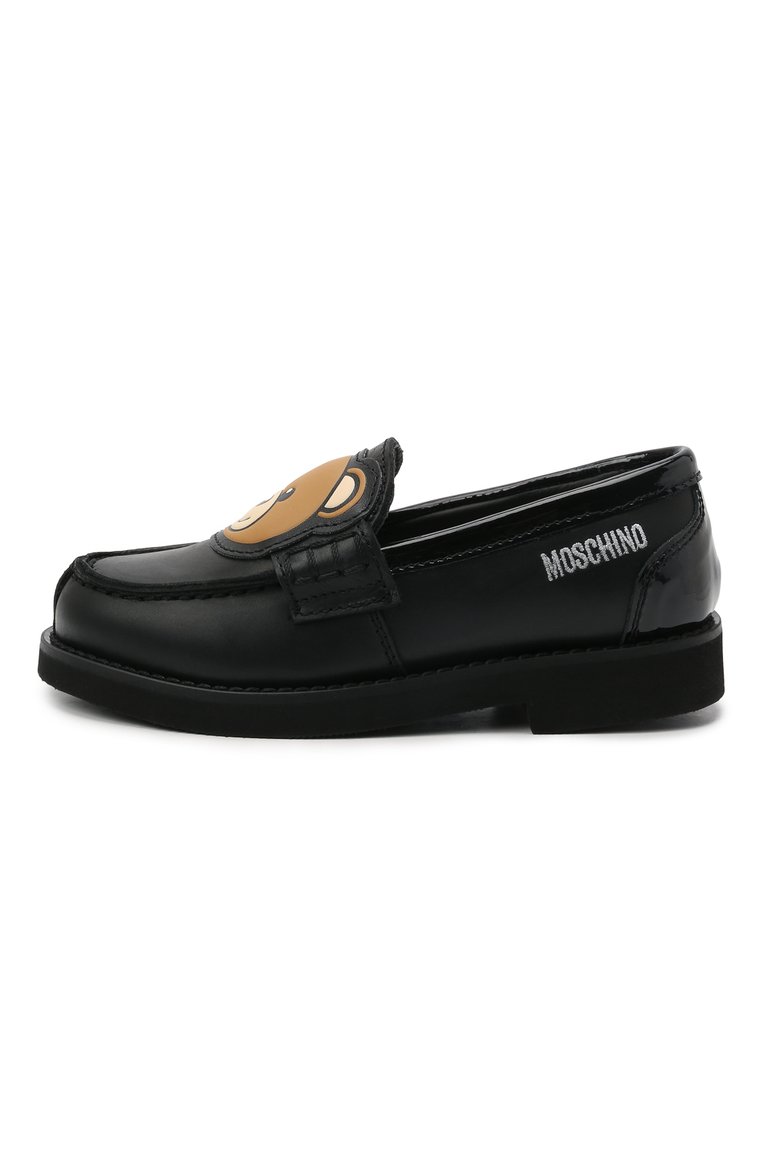 Кожаные лоферы MOSCHINO, арт. 68933/RUNNER/PIUMA/18-27, фото 1