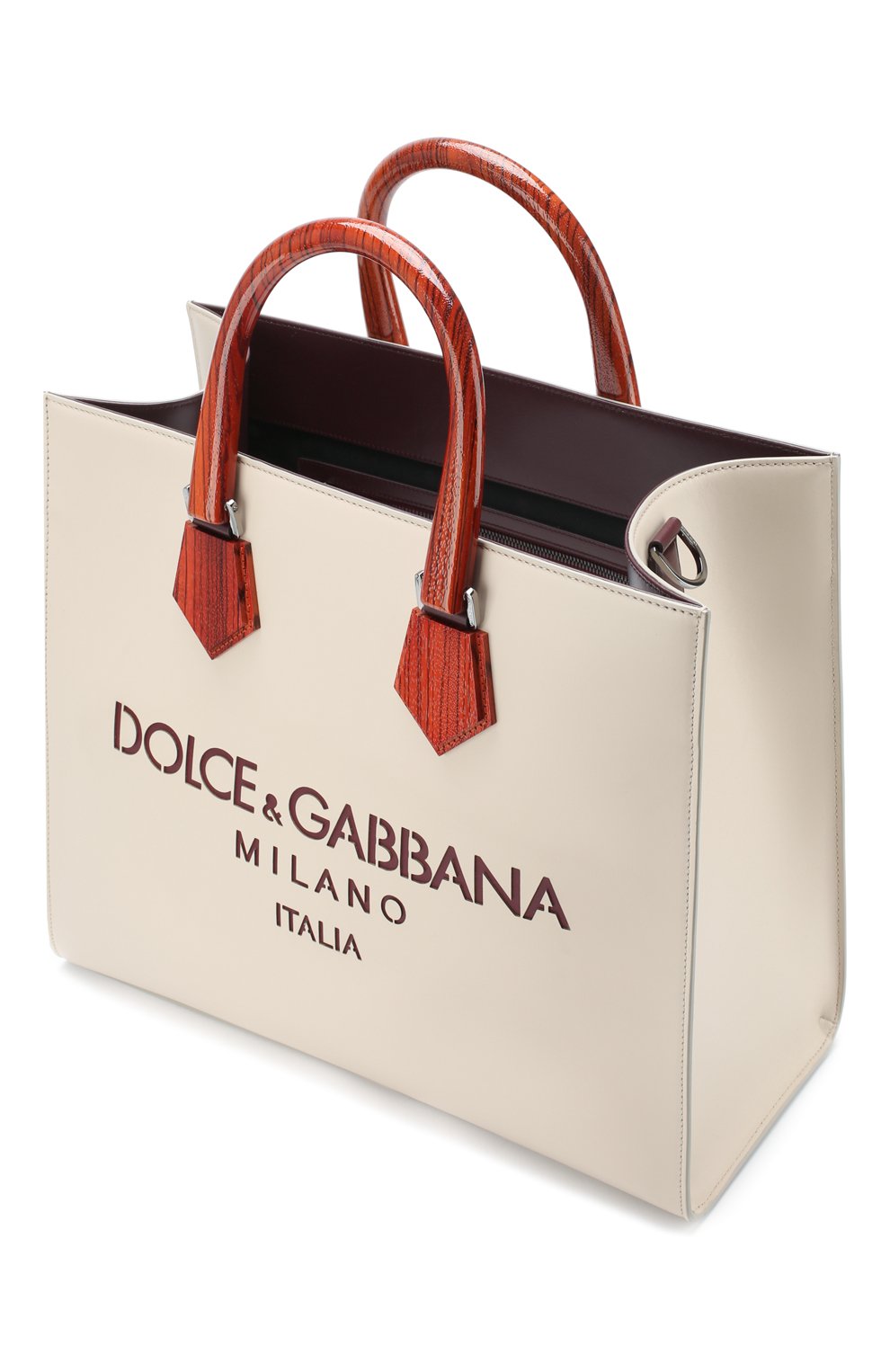 Кожаная сумка-шопер design logo DOLCE & GABBANA, арт. BM1810/AX308, фото 4