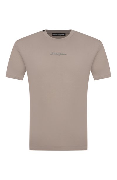 Мужская хлопковая футболка DOLCE & GABBANA, арт. G8RN8Z/G7NUB