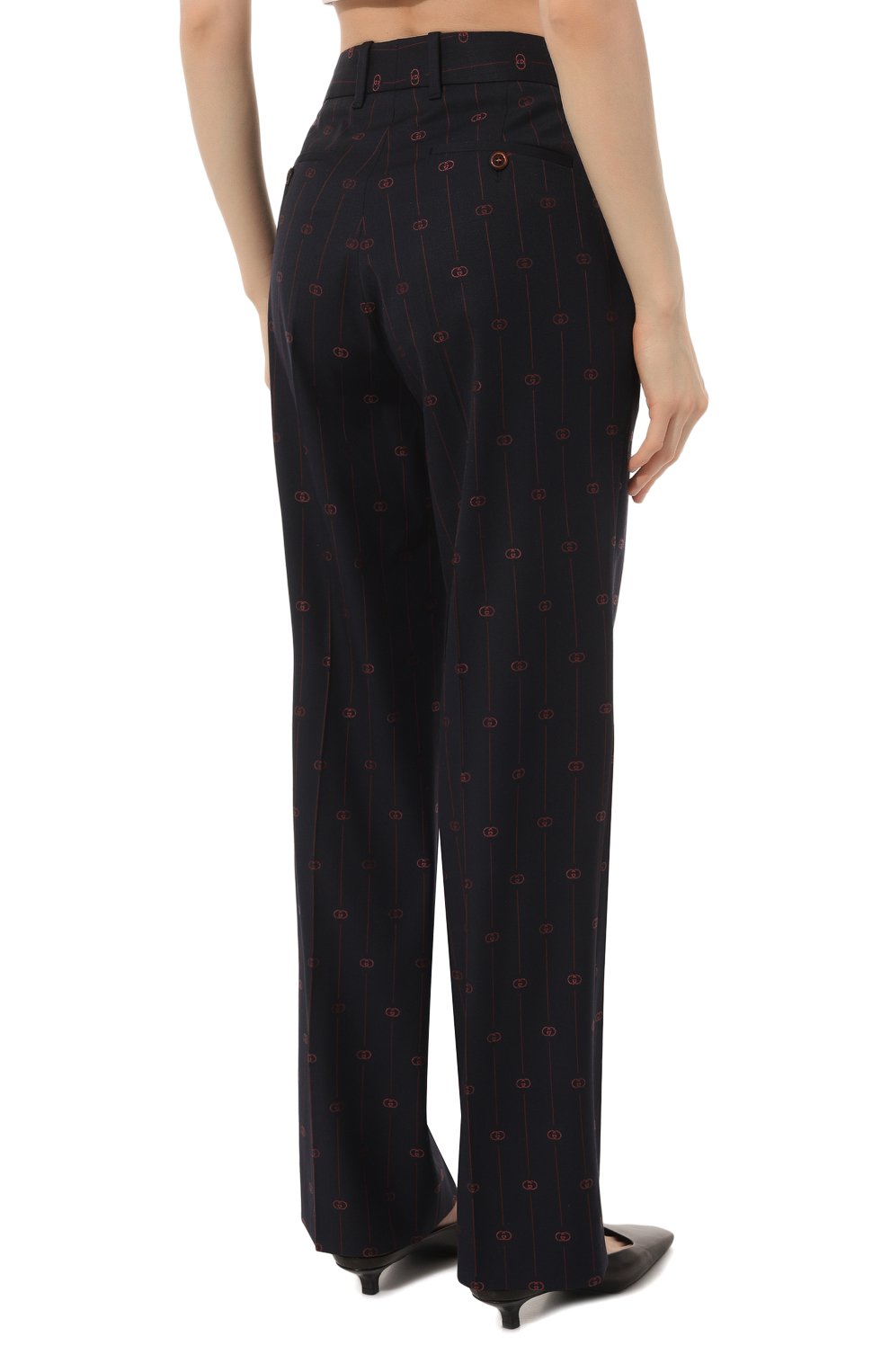 Шерстяные брюки GUCCI, арт. 595172 ZABJ0, фото 4