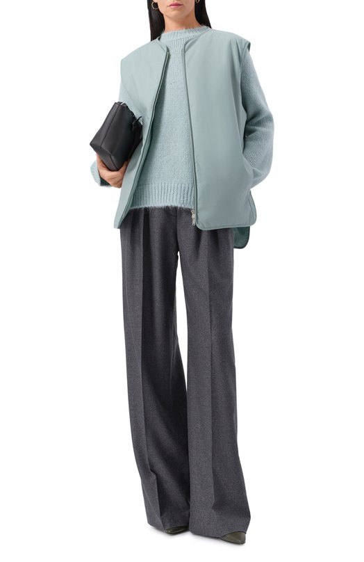 Хлопковый жилет Jil Sander J40FB0121/J45296 Голубой  J40FB0121/J45296 Фото 2