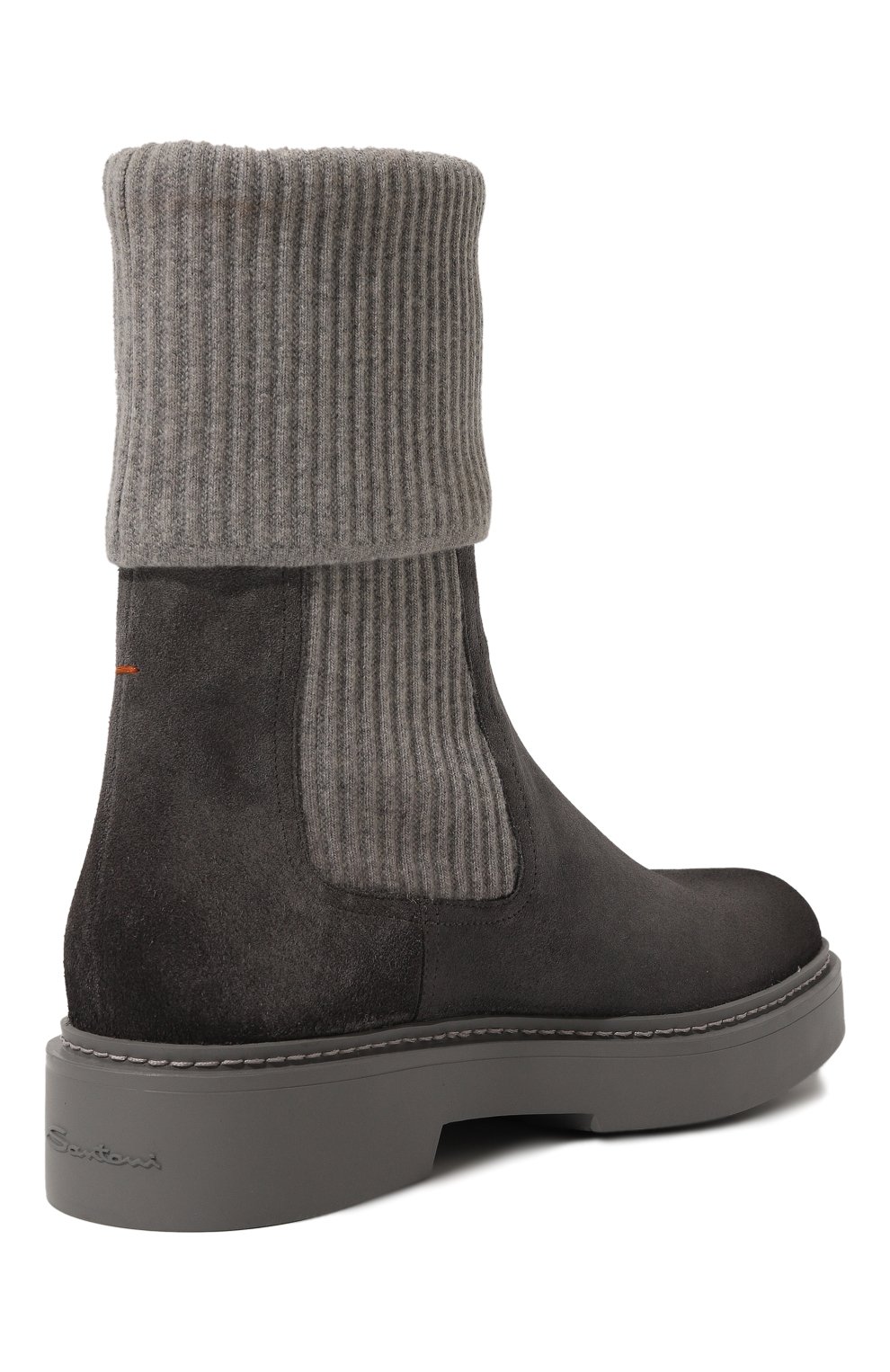 Замшевые челси SANTONI серого цвета по цене 96350 руб., арт. WTHG71314GRINHTA, фото 5 Замшевые челси SANTONI, арт. WTHG71314GRINHTA, фото 5
